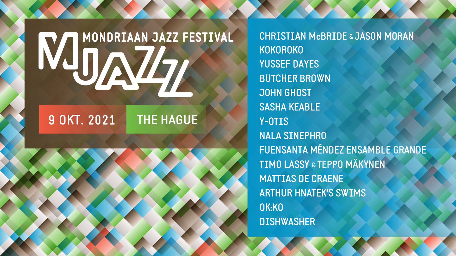 Mondriaan Jazz Festival 2021,  Den Haag (09/09/2021)