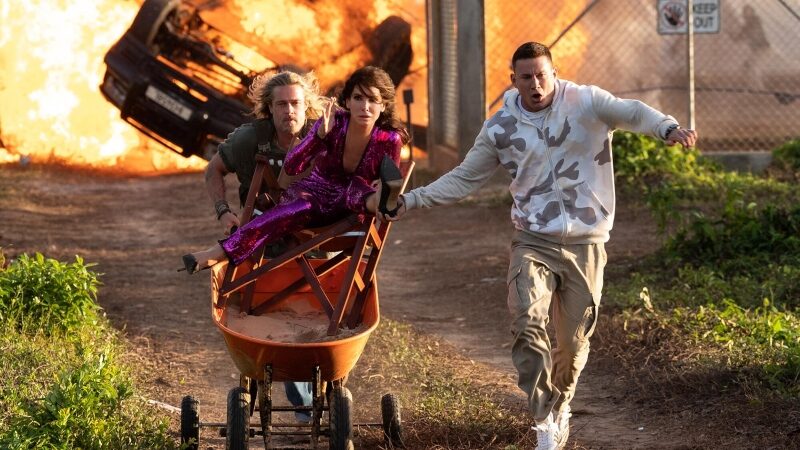 Sandra Bullock, Channing Tatum en Brad Pitt in 'The Lost City'